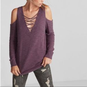 Express two way lace up tunic